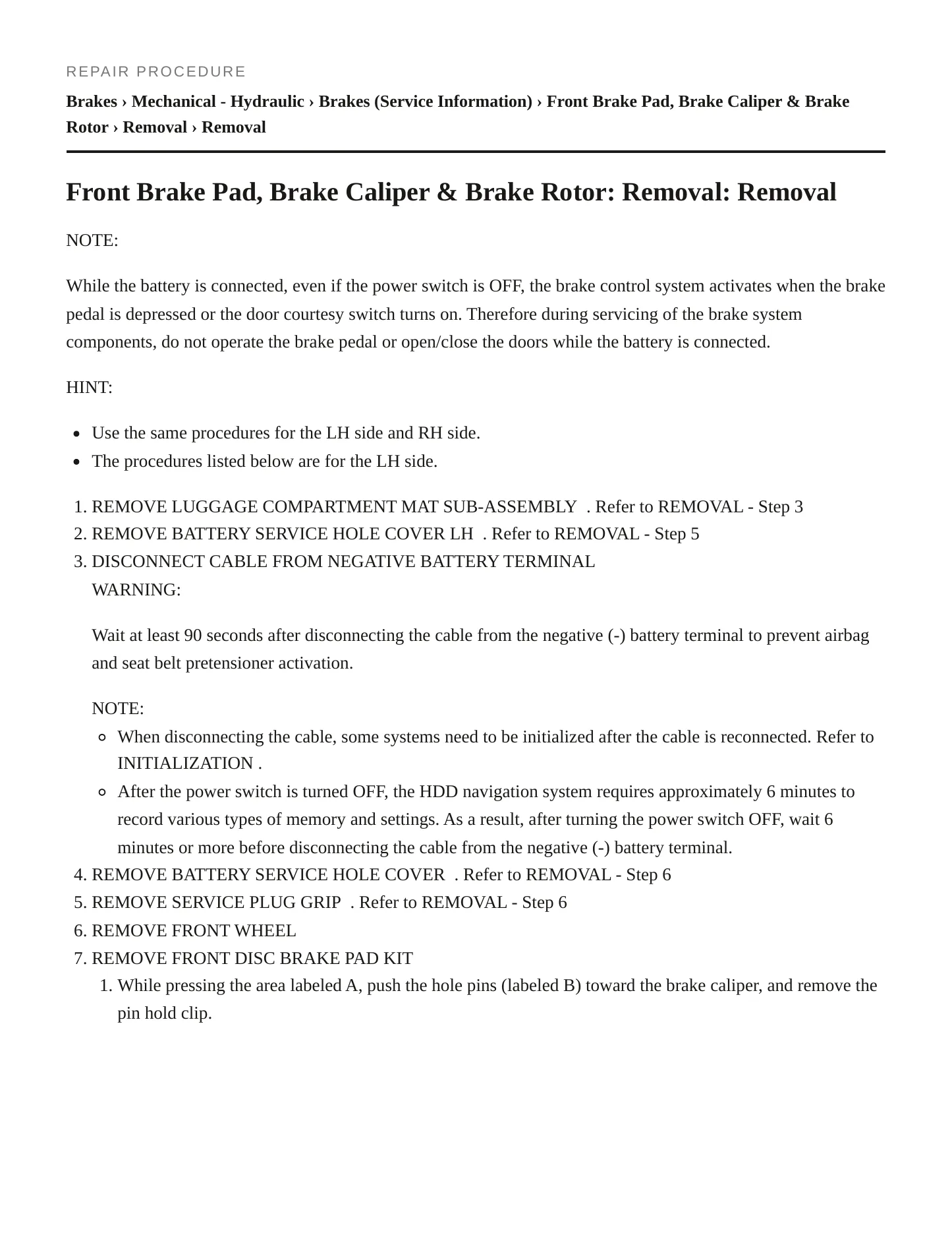 2009 Lexus LS 600hL Service and Repair Manual preview page 4
