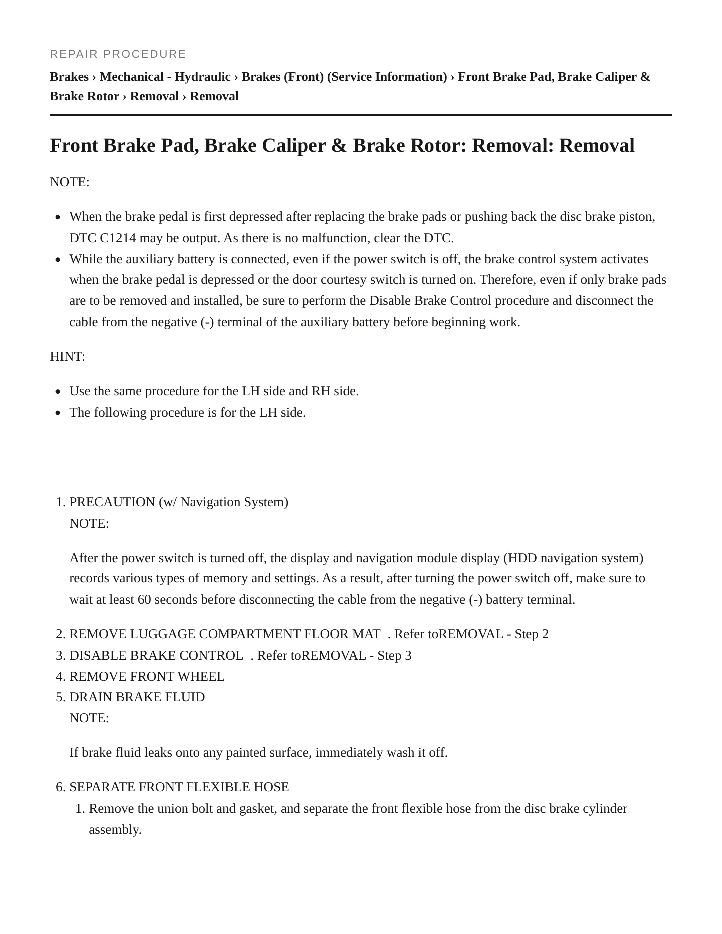 2010 Lexus HS 250h Service and Repair Manual preview page 4