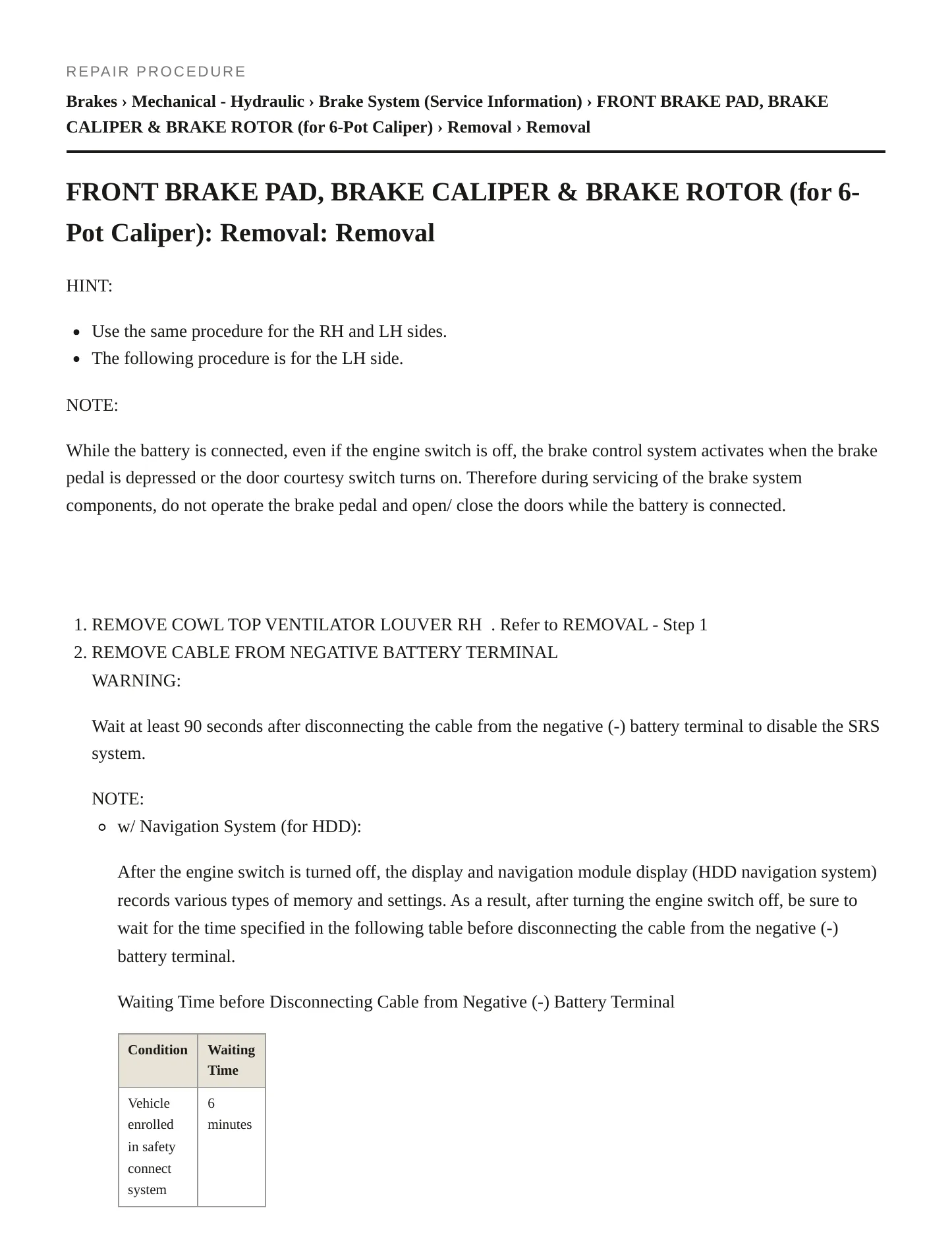 2010 Lexus LS 460L Service and Repair Manual preview page 4
