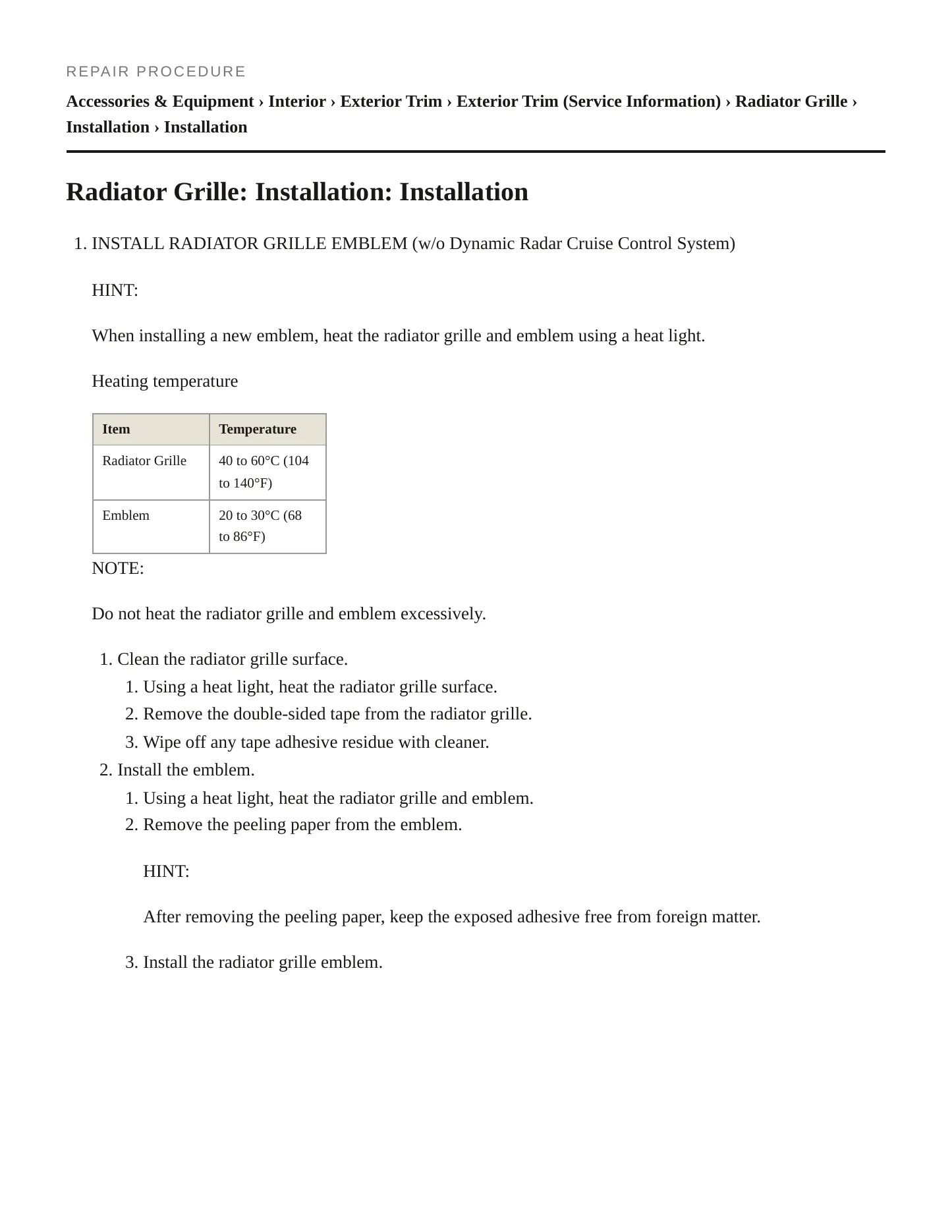 2011 Lexus GS 460 Service and Repair Manual preview page 5