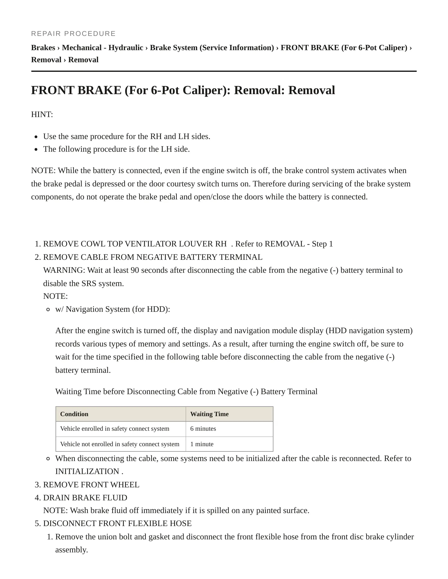 2012 Lexus LS 460L Service and Repair Manual preview page 4