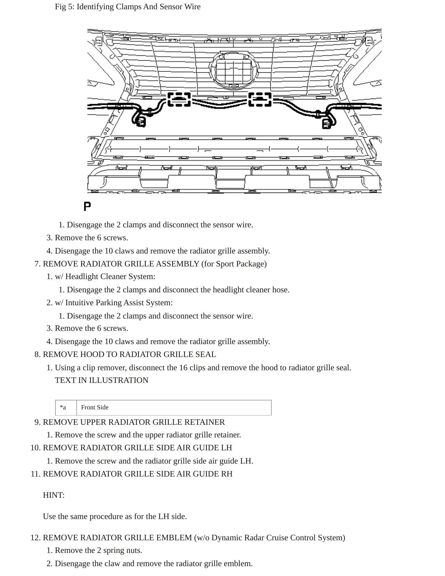 2013 Lexus RX 450h Service and Repair Manual preview page 7