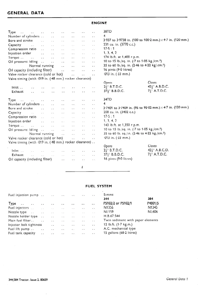 Leyland 255/270 Tractors Service & Repair Manual preview page 4