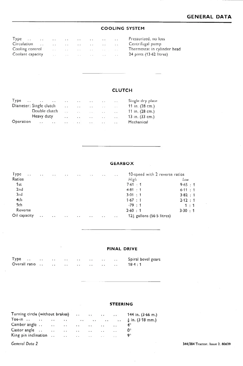 Leyland 255/270 Tractors Service & Repair Manual preview page 5