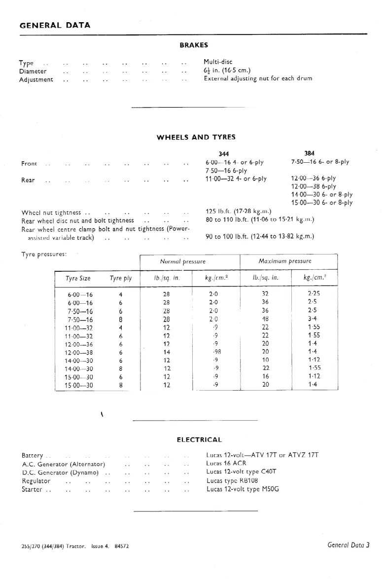 Leyland 255/270 Tractors Service & Repair Manual preview page 6