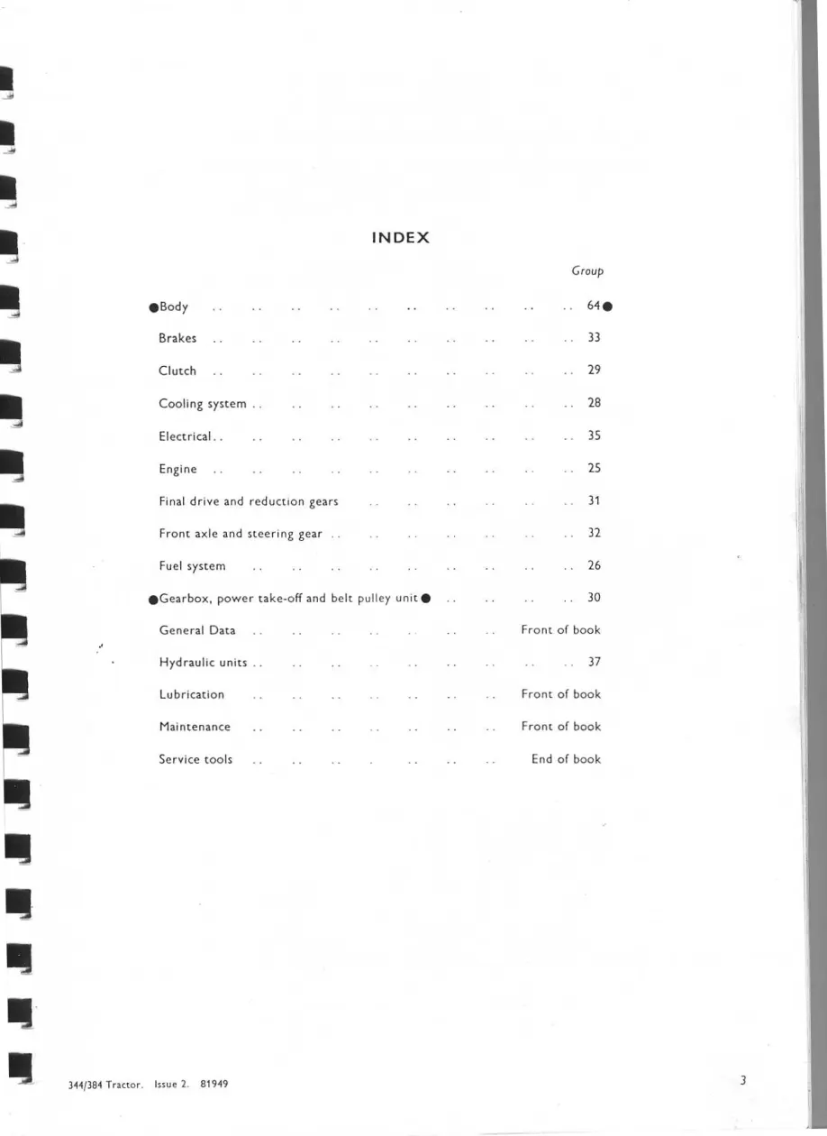 Leyland 344 384 Frontend Loader Service & Repair Manual preview page 3