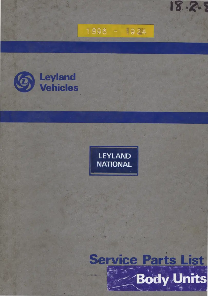 Leyland Truck & Tractors Vintage Service & Repair Manual preview page 1