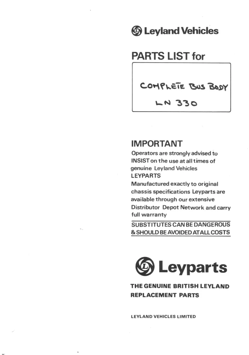 Leyland Truck & Tractors Vintage Service & Repair Manual preview page 2