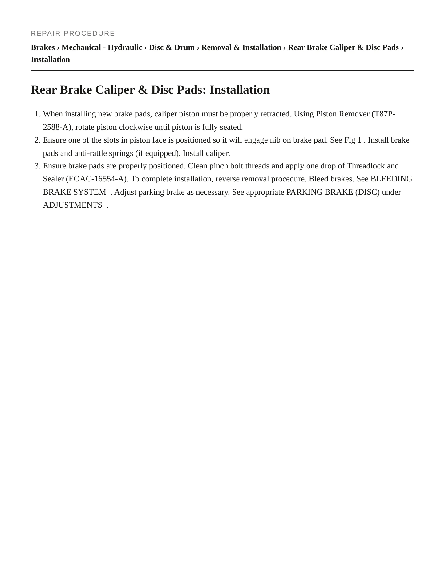 1991 Lincoln Mark VII Service and Repair Manual preview page 3