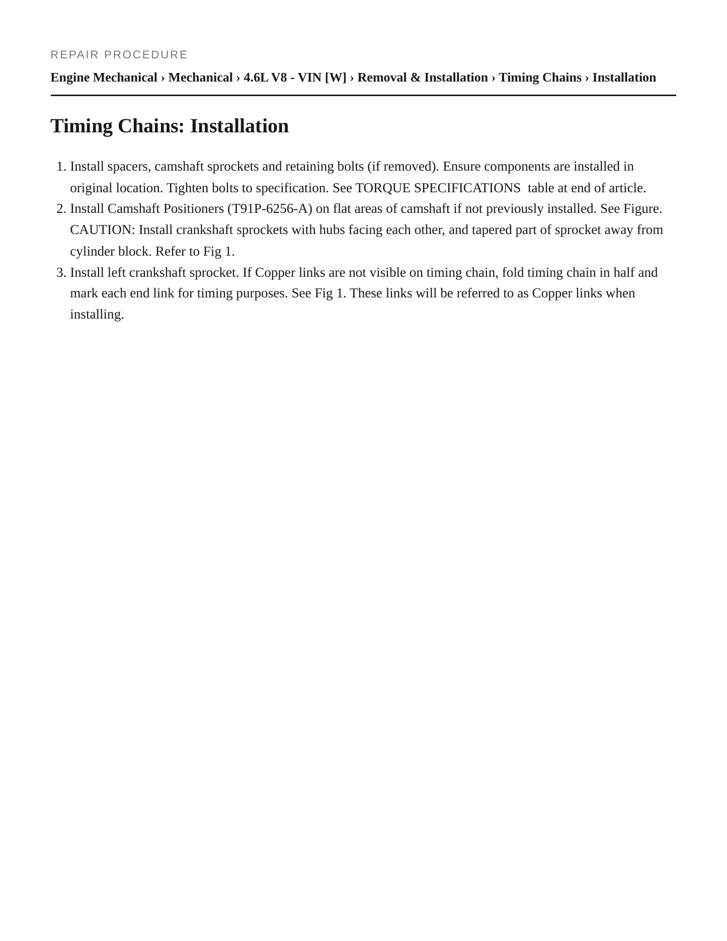1991 Lincoln Town Car Service and Repair Manual preview page 3