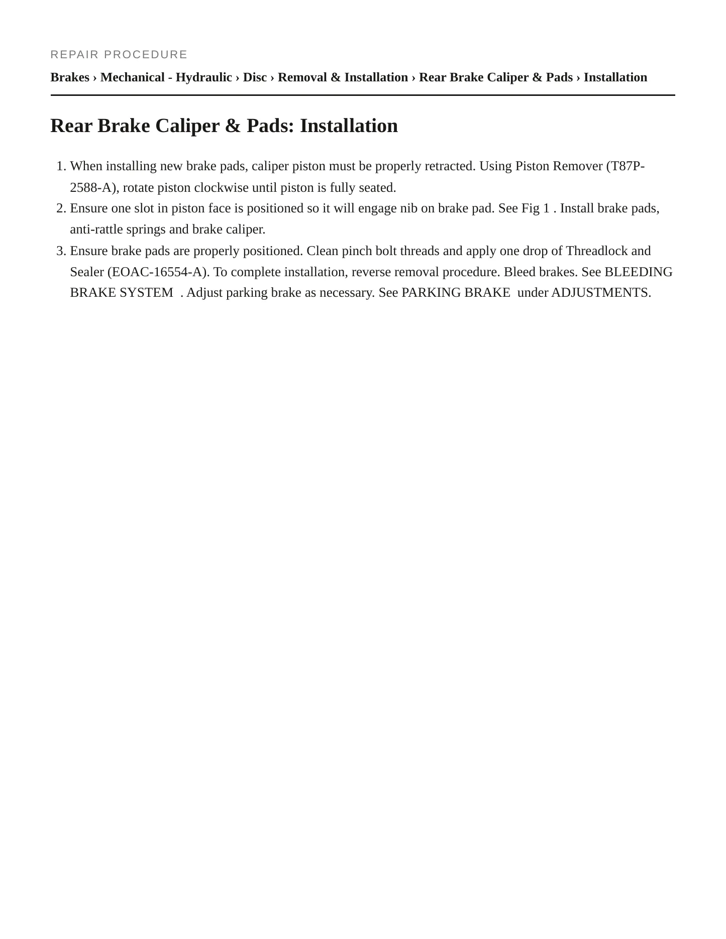 1994 Lincoln Continental Service and Repair Manual preview page 3