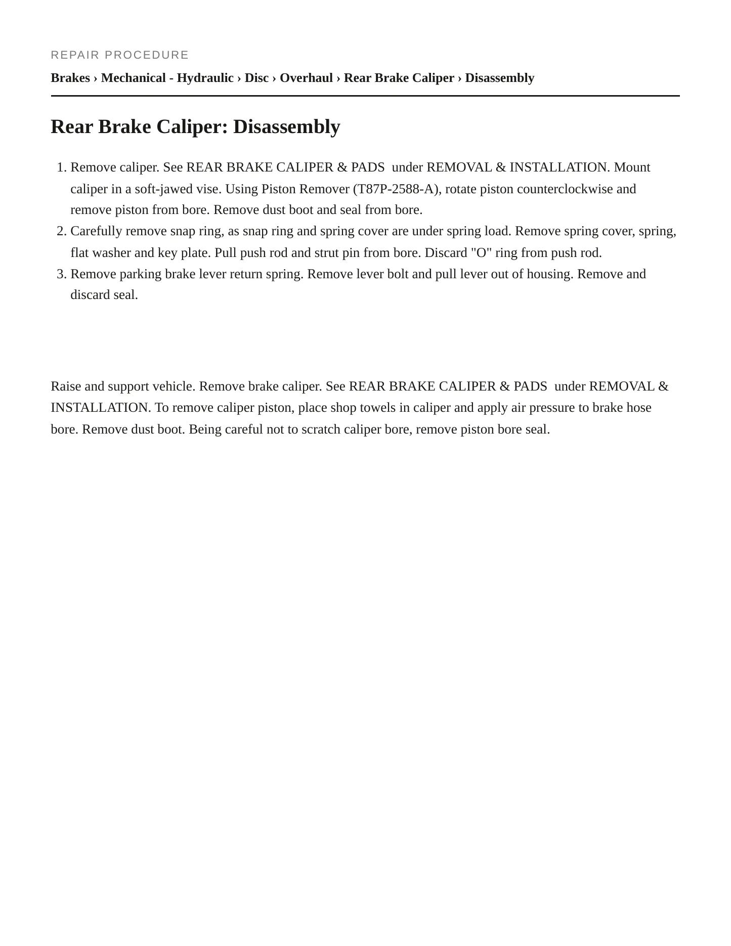 1994 Lincoln Town Car service manual page 3