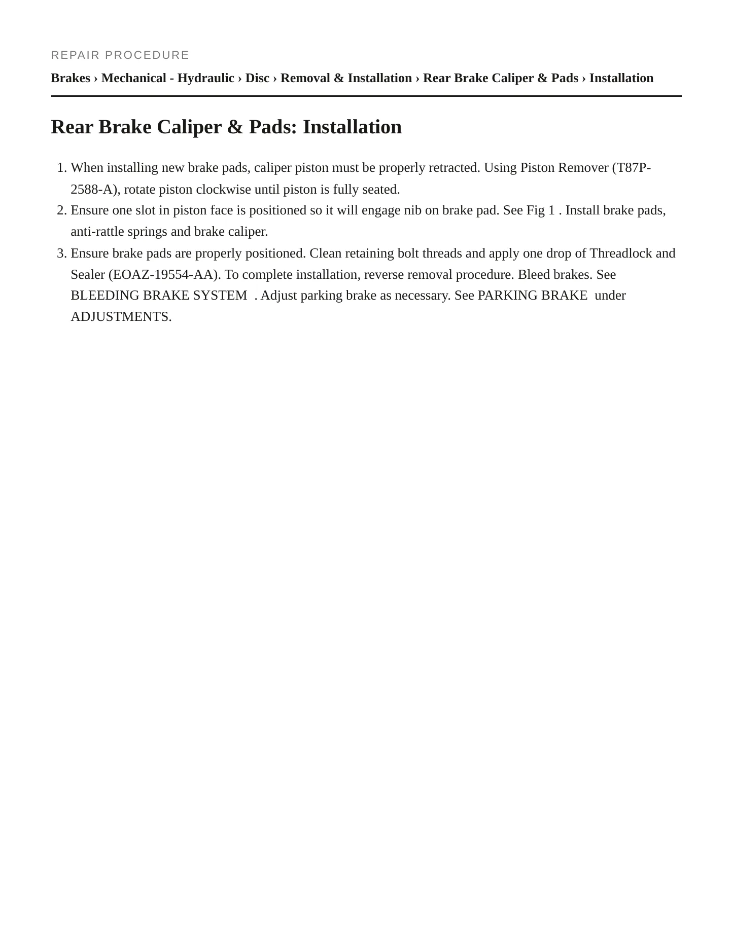 1995 Lincoln Mark VIII service manual page 4