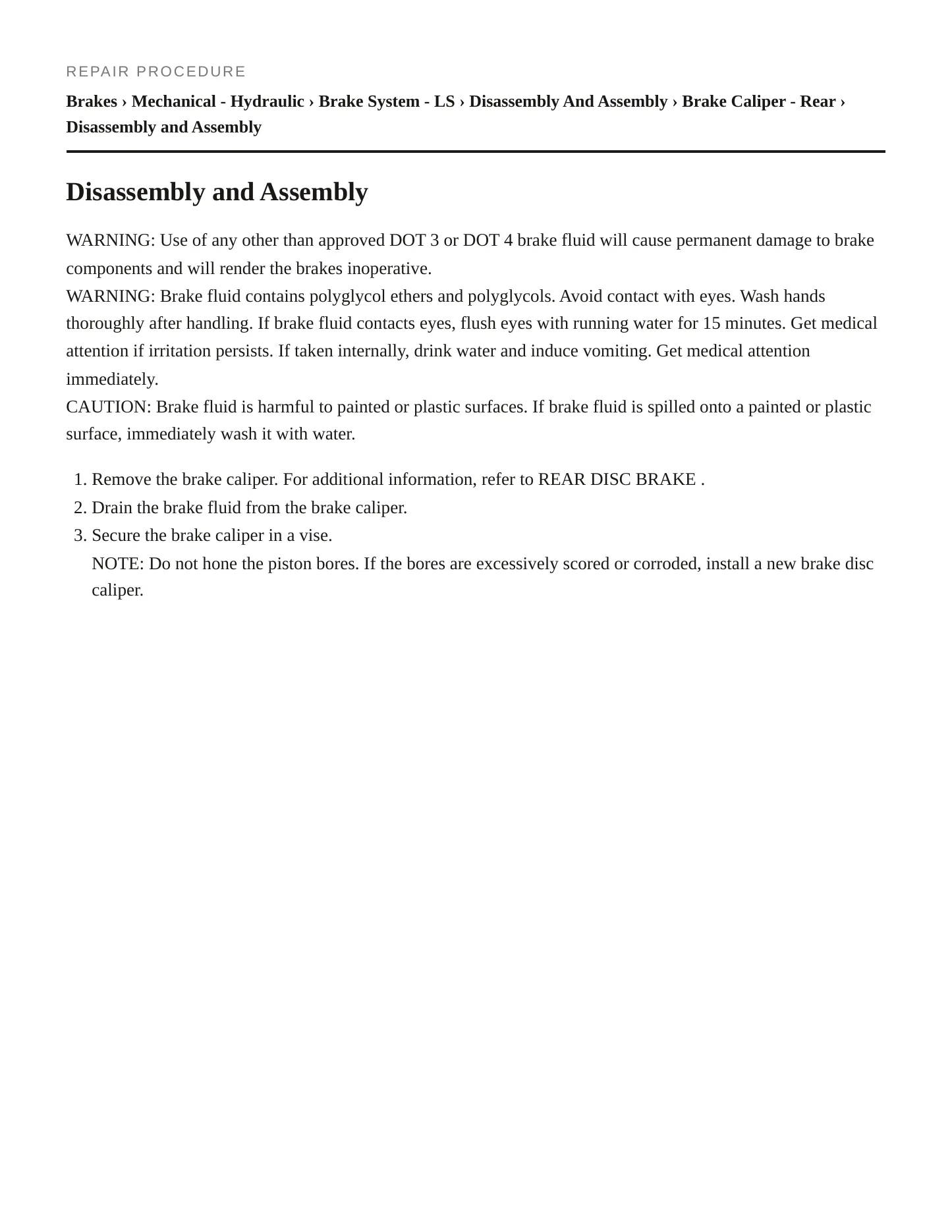 2003 Lincoln LS Service and Repair Manual preview page 5