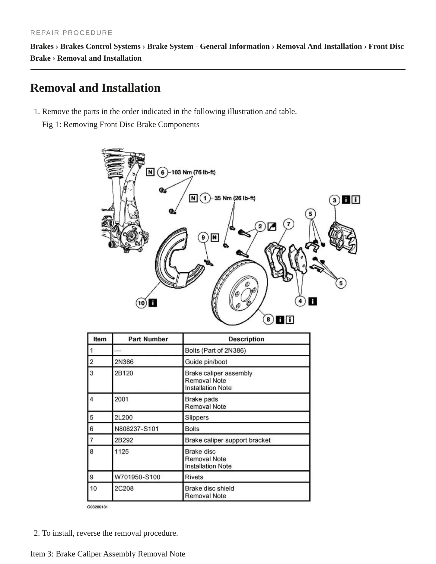 2004 Lincoln LS Service and Repair Manual preview page 5