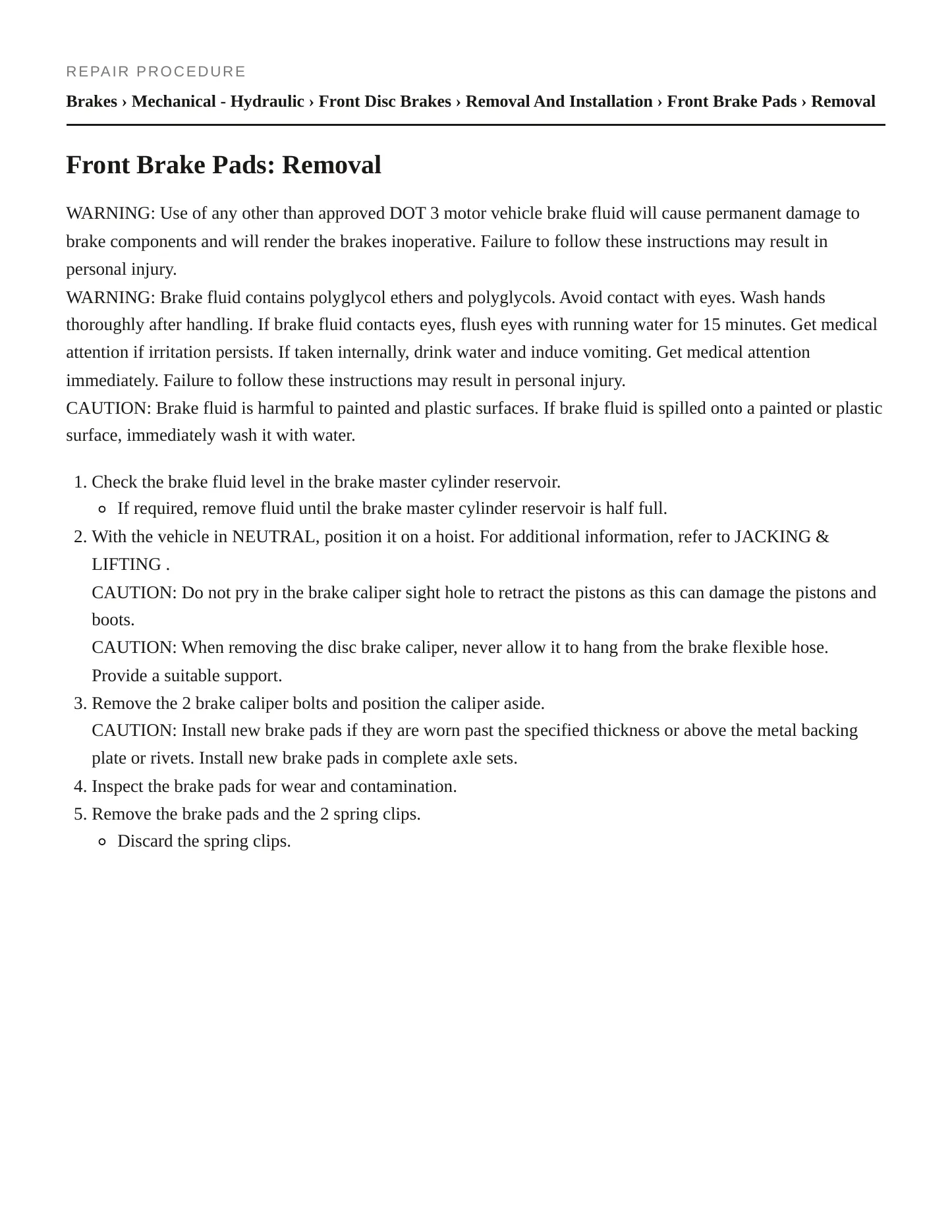 2005 Lincoln Aviator Service and Repair Manual preview page 4