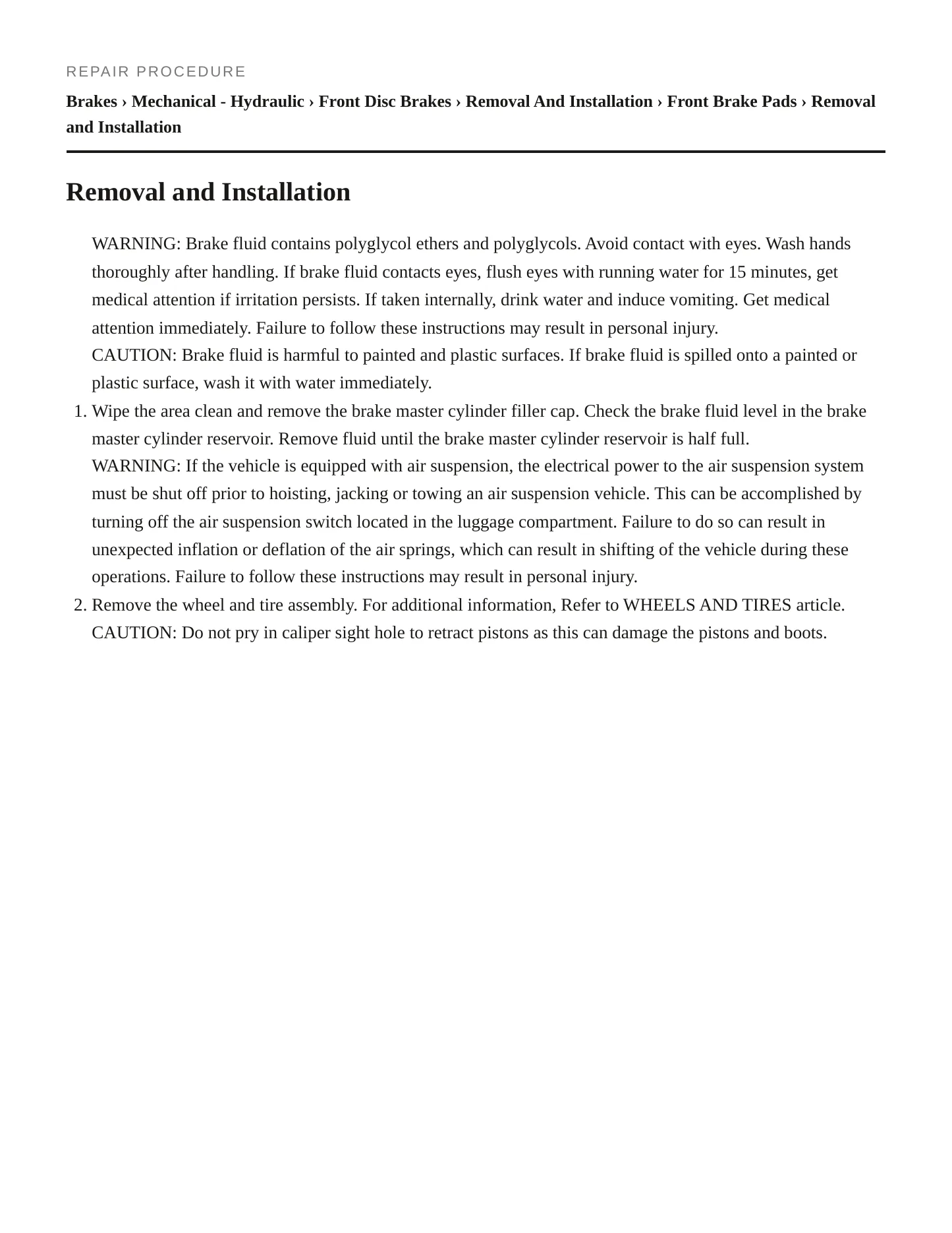 2005 Lincoln Town Car Service and Repair Manual preview page 4