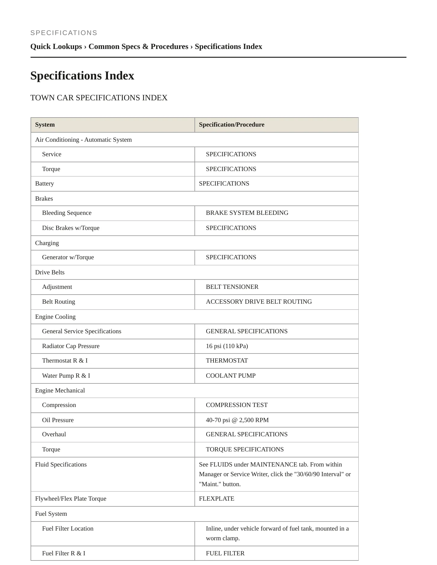 2009 Lincoln Town Car Service and Repair Manual preview page 2