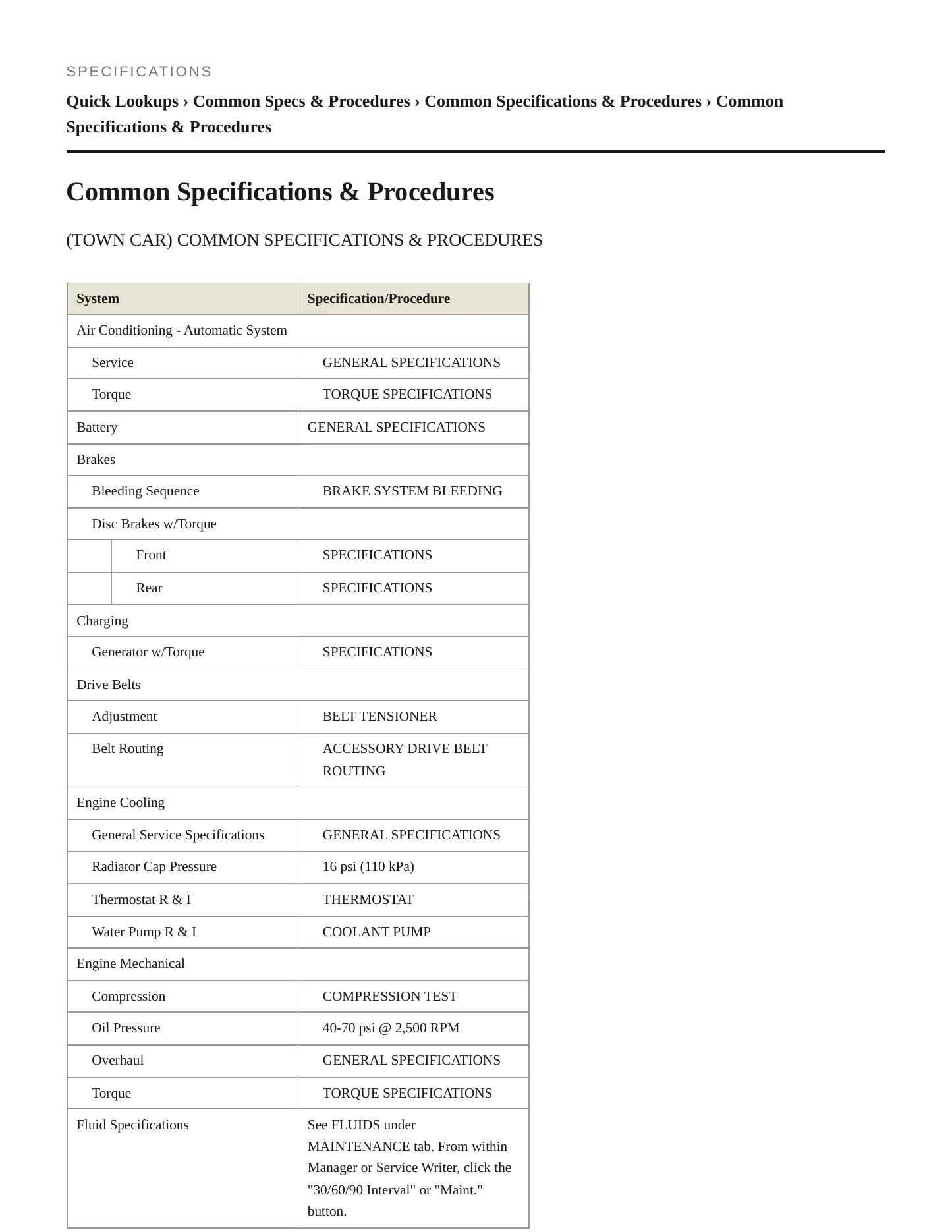 2011 Lincoln Town Car Service and Repair Manual preview page 2