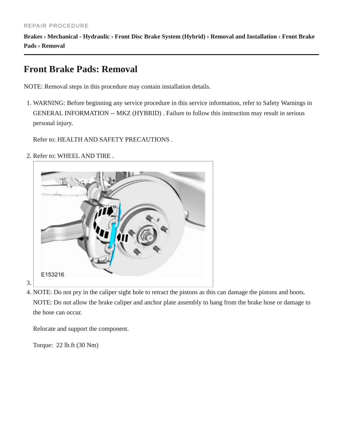 2013 Lincoln MKZ Service and Repair Manual preview page 4
