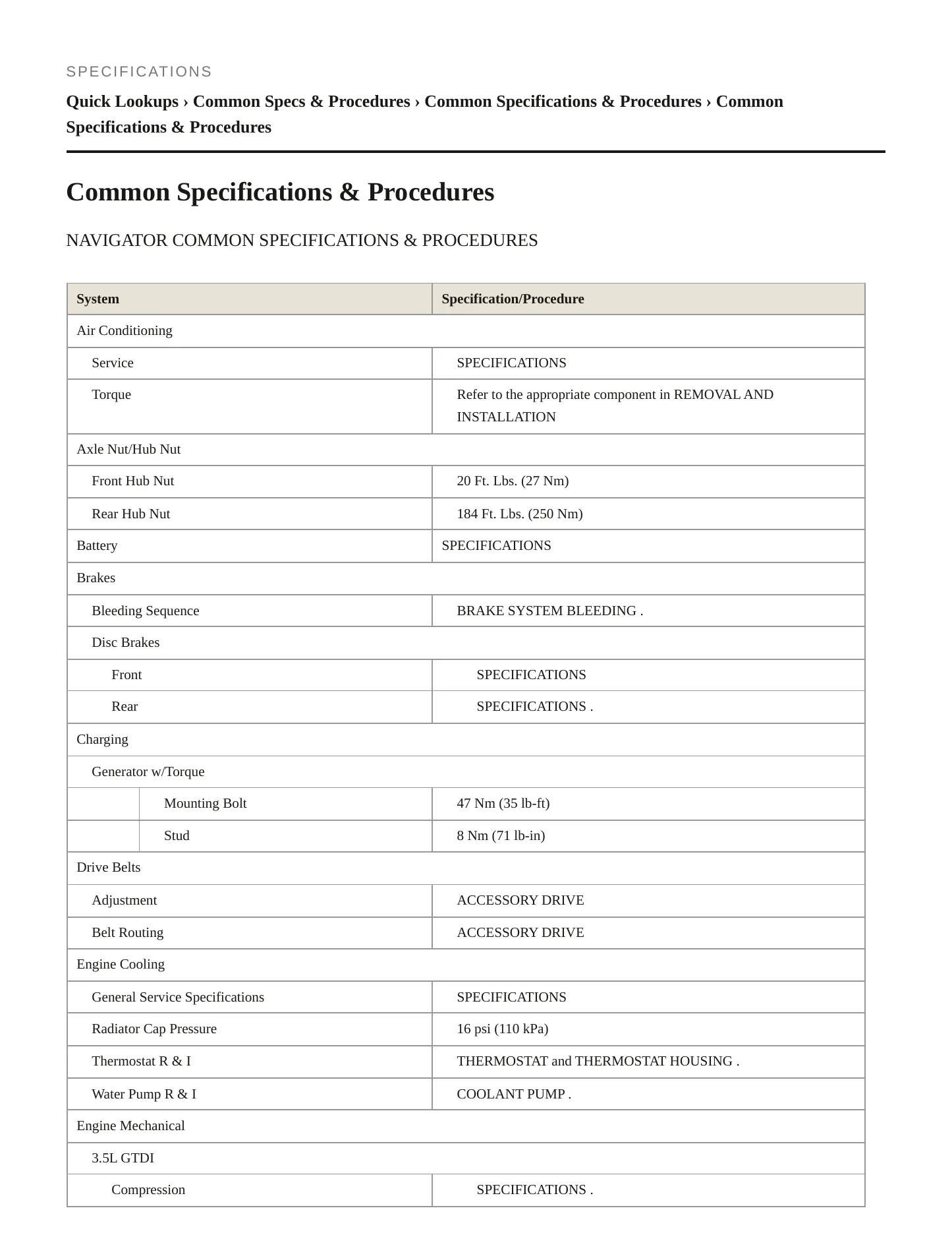 2016 Lincoln Navigator Service and Repair Manual preview page 2
