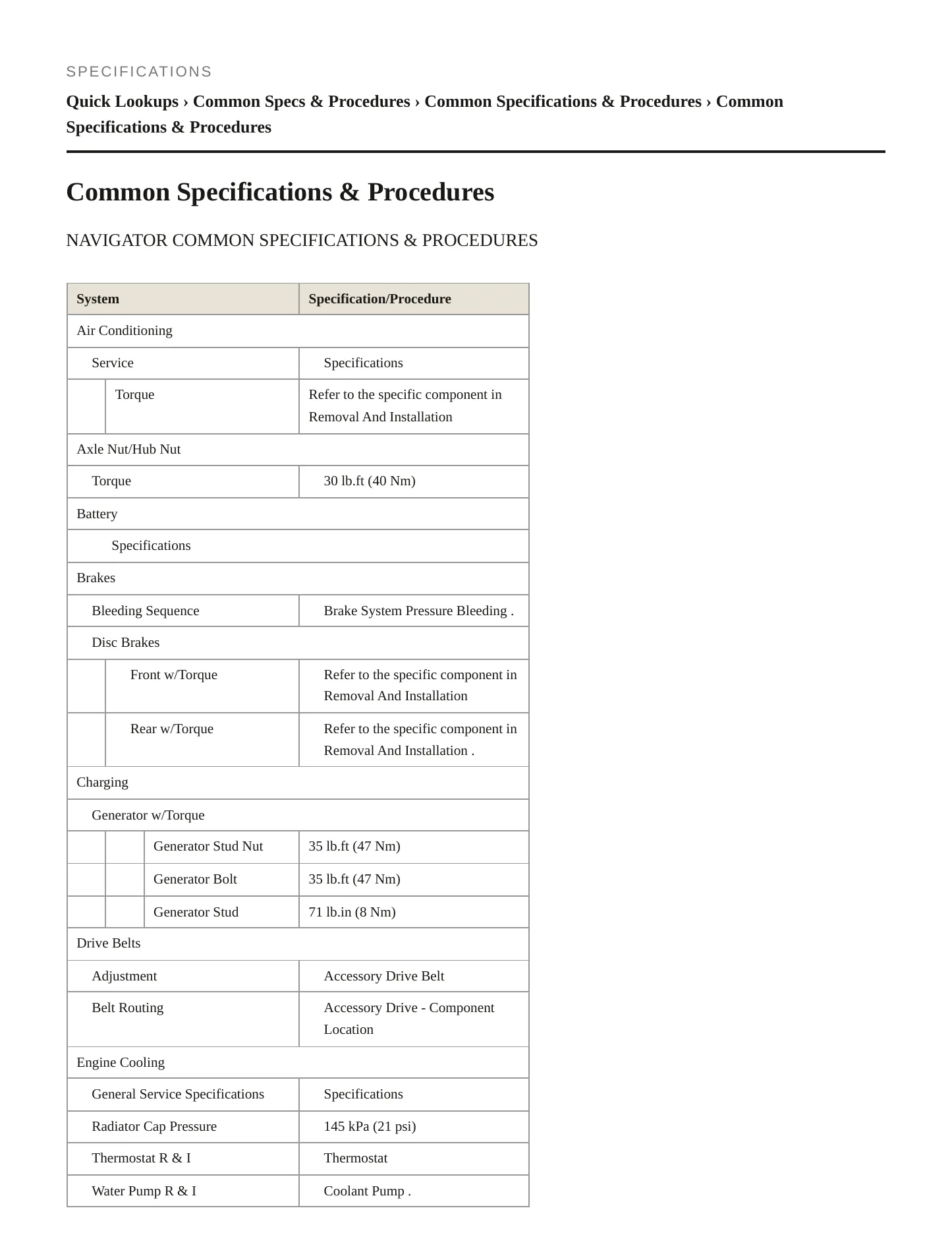 2019 Lincoln Navigator Service and Repair Manual preview page 2