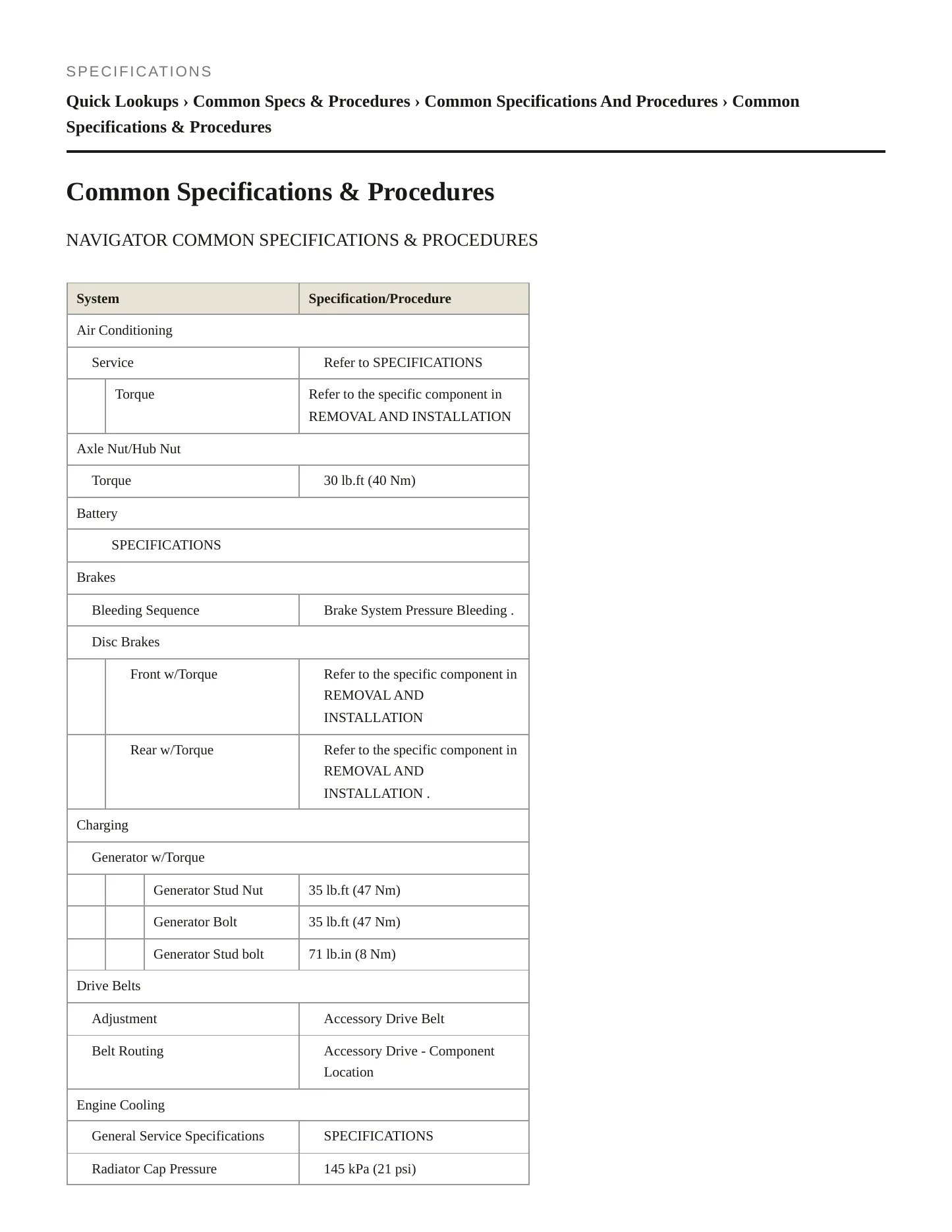 2020 Lincoln Navigator Service and Repair Manual preview page 2