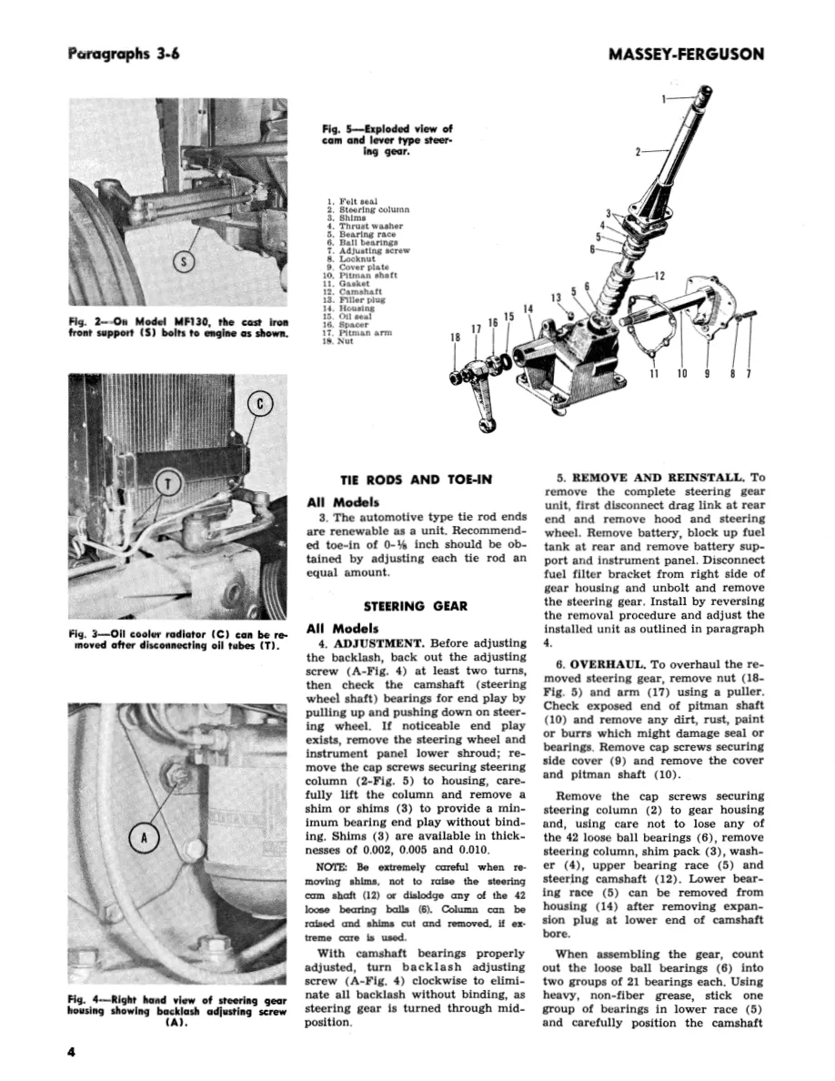 Massey Ferguson 130 Tractor Service & Repair Manual preview page 3