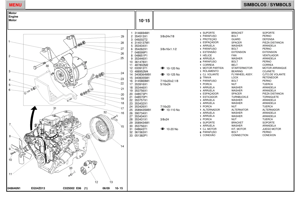 Massey Ferguson 250 Tractor Master Parts Manual preview page 2