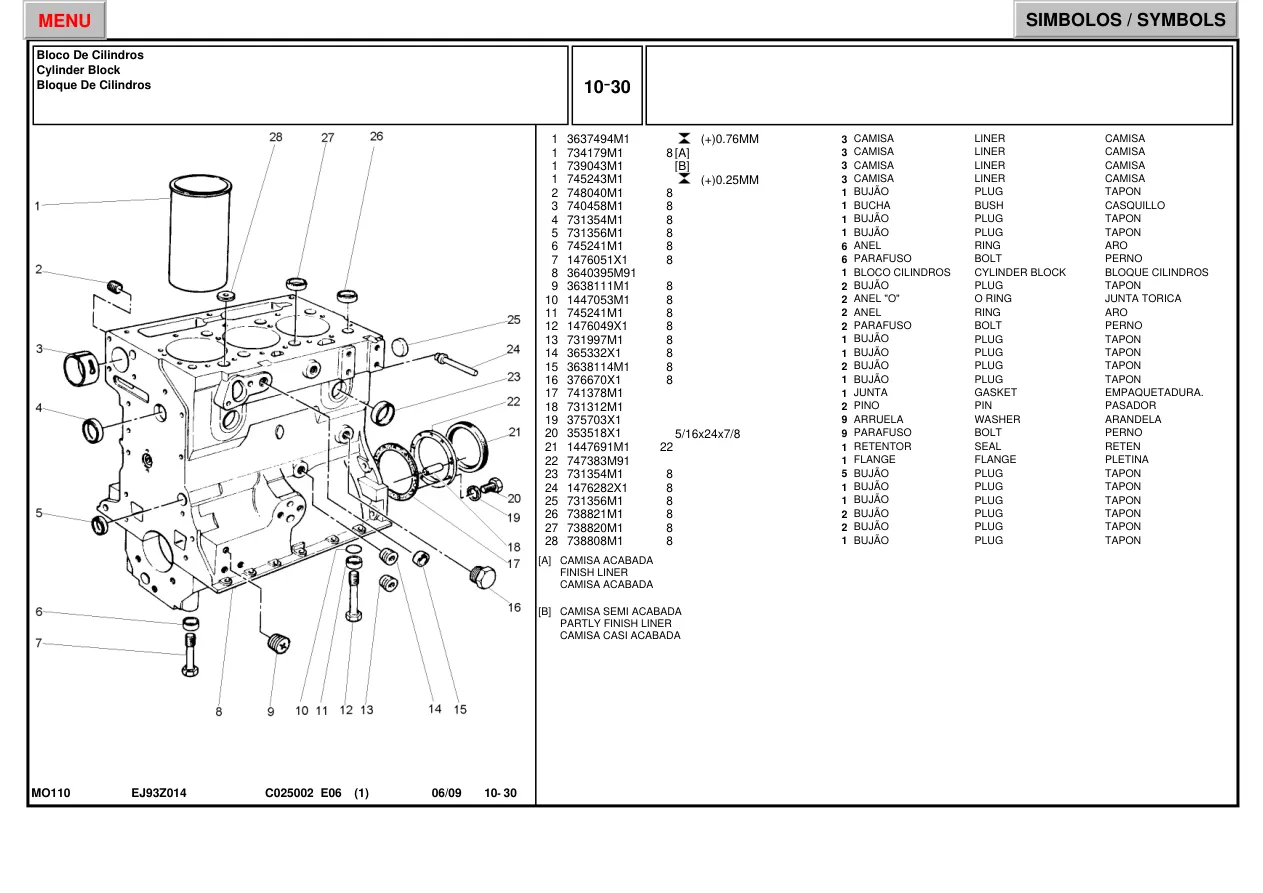 Massey Ferguson 250 Tractor Master Parts Manual preview page 5