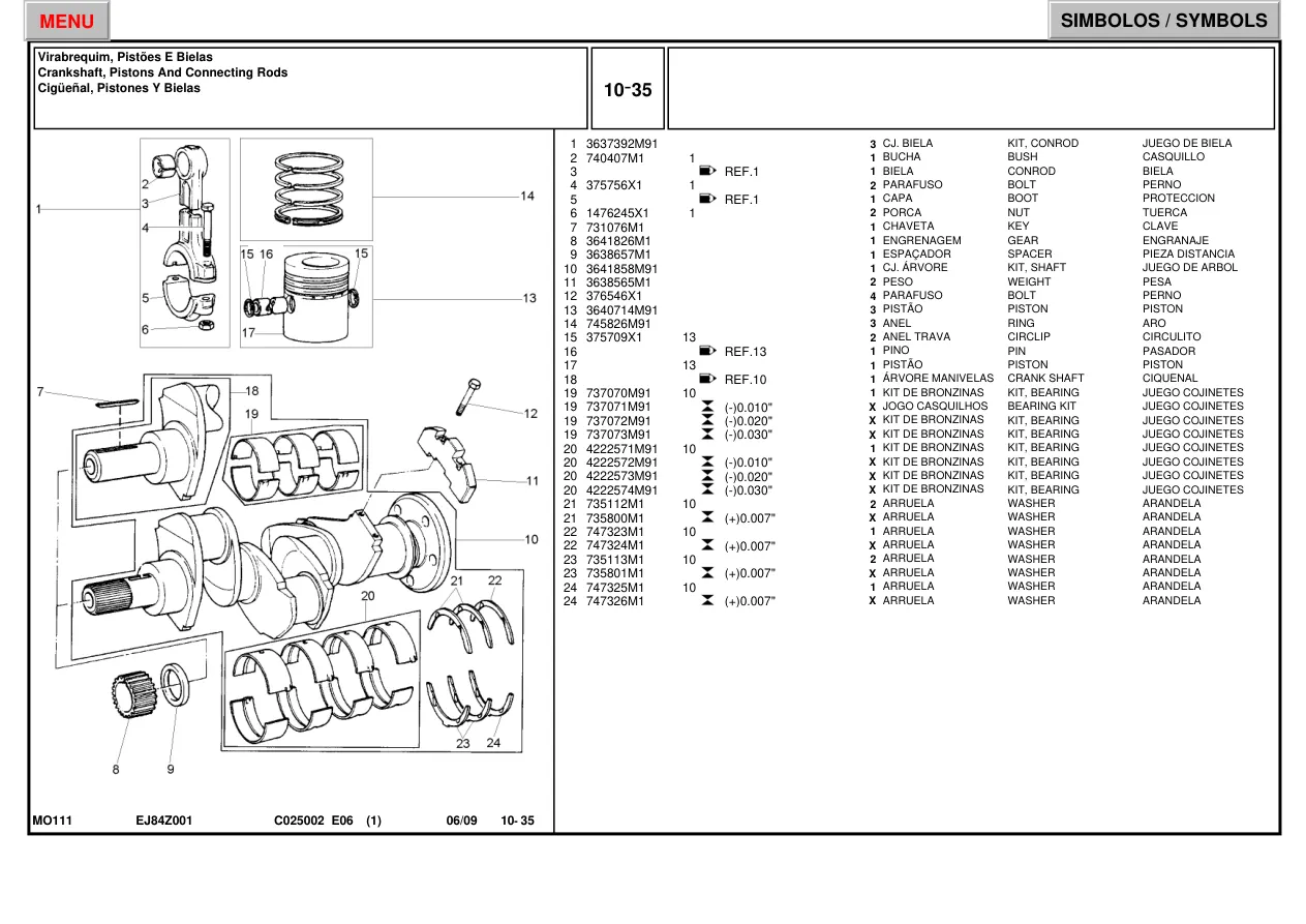 Massey Ferguson 250 Tractor Master Parts Manual preview page 6