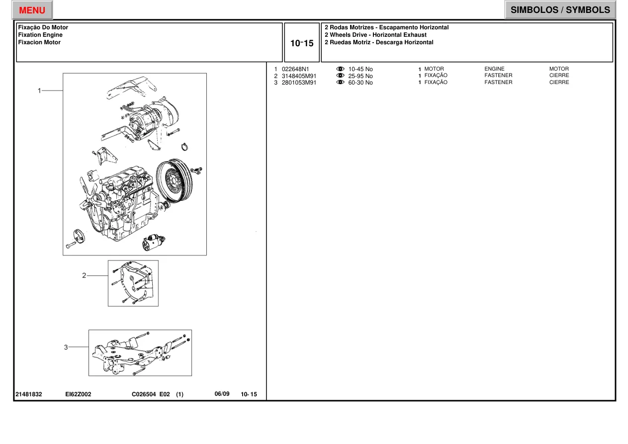 Massey Ferguson 265 Tractor Master Parts Manual preview page 2