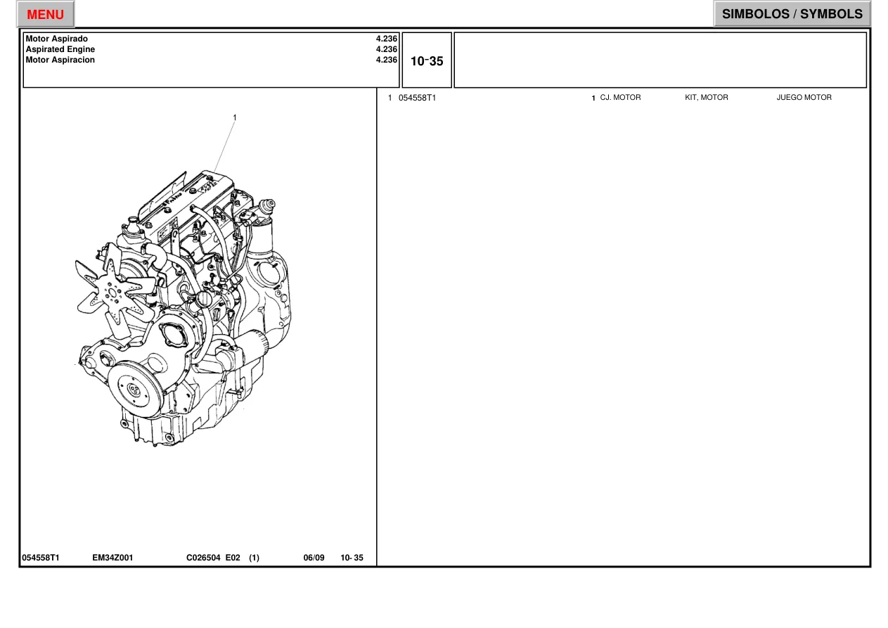 Massey Ferguson 265 Tractor Master Parts Manual preview page 6