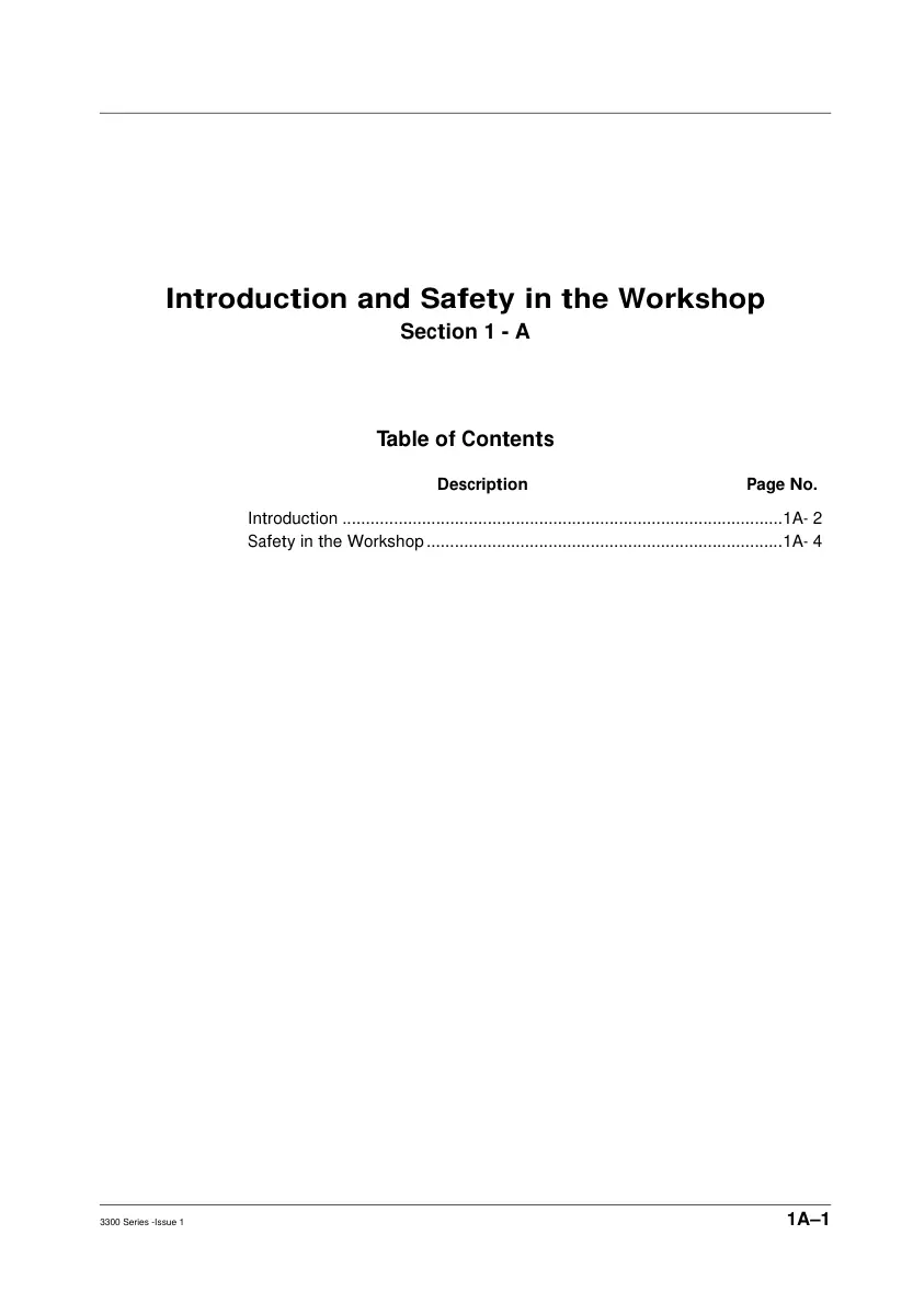 Massey Ferguson 3300 Series Tractor Service & Repair Manual preview page 2