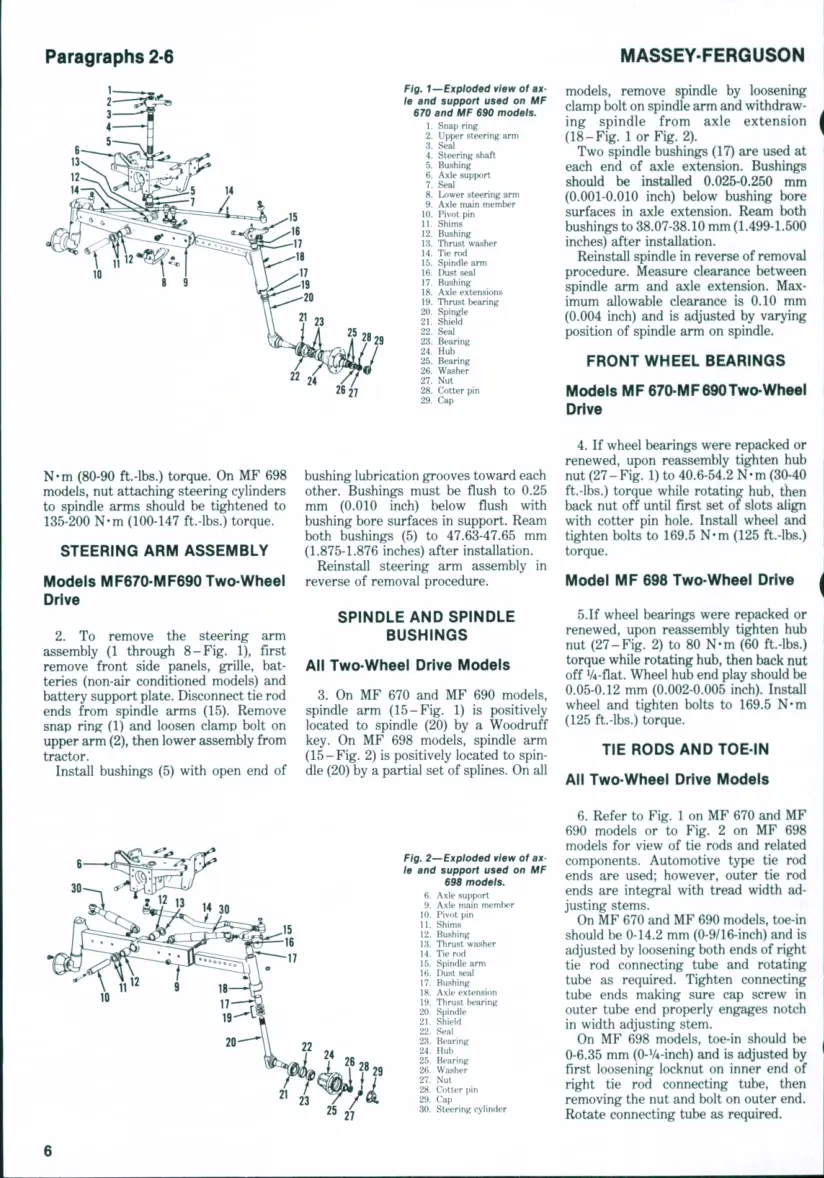 Massey Ferguson 670 690 698 Tractor Service & Repair Manual preview page 5