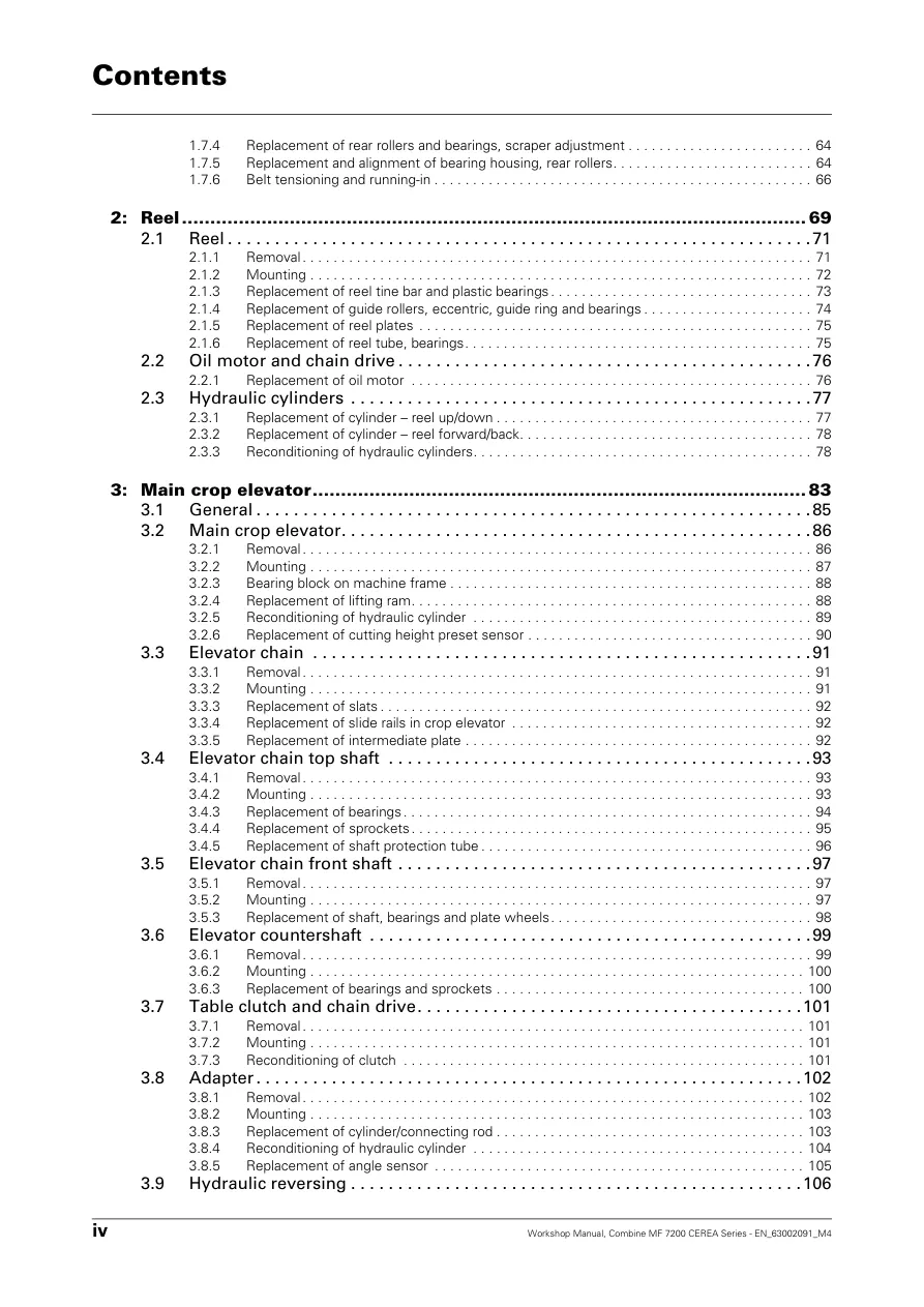 Massey Ferguson Combine Service & Repair Manual preview page 6