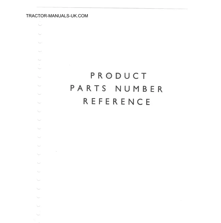 Massey Ferguson FE-35 Tractor Parts Manual preview page 2