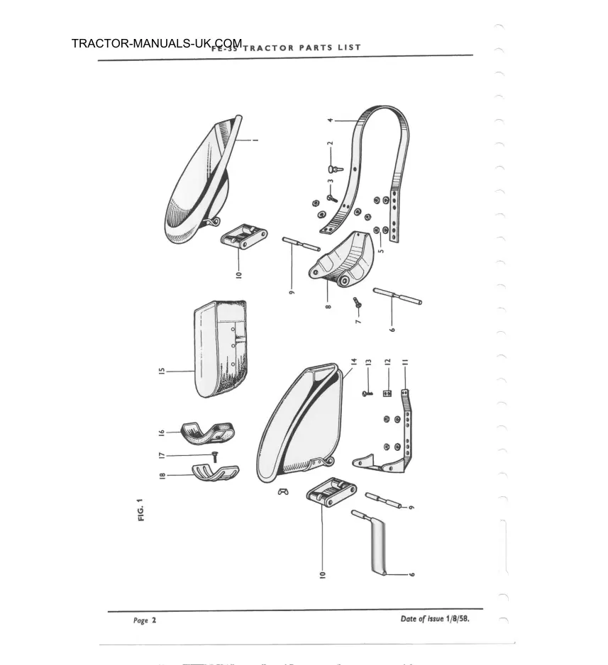 Massey Ferguson FE-35 Tractor Parts Manual preview page 3