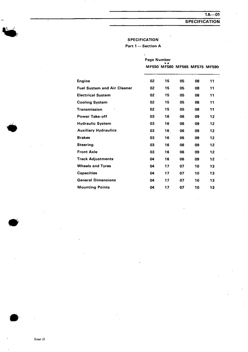Massey Ferguson -Harris MF 590 Tractor Service & Repair Manual preview page 4