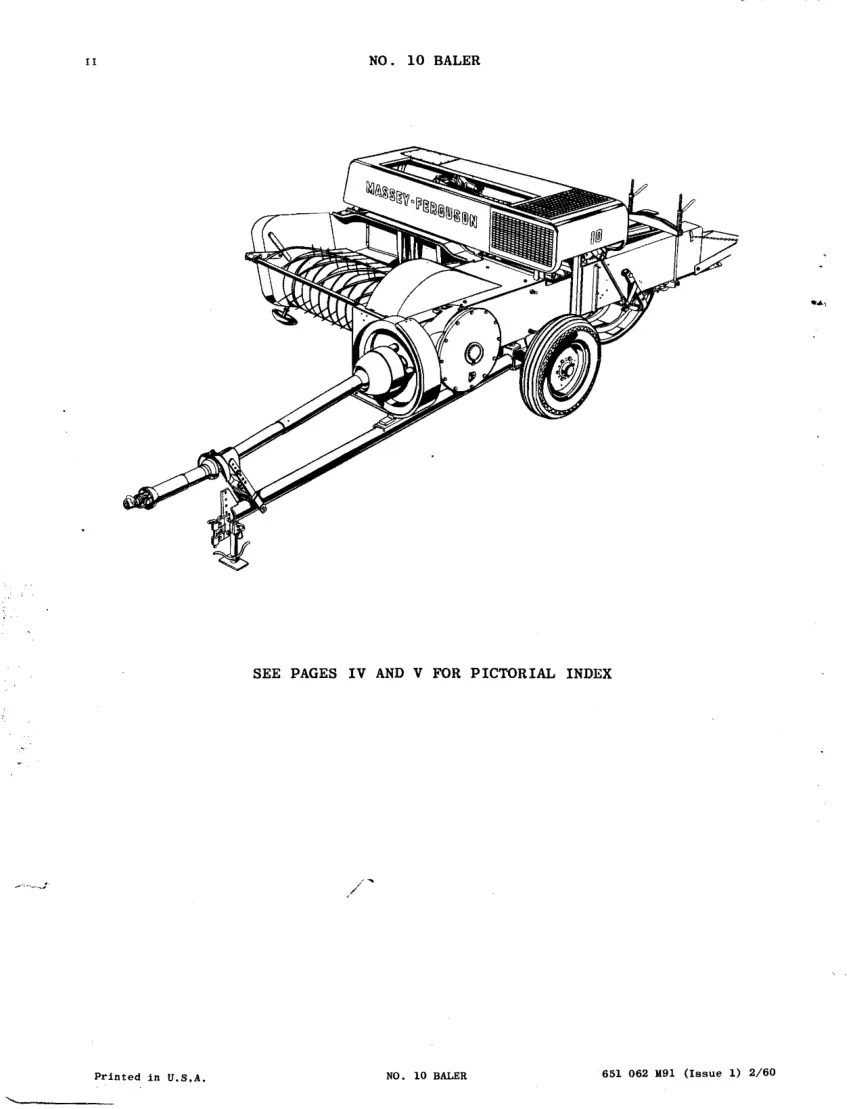 Massey Ferguson MF 10 Baler Parts Manual preview page 4