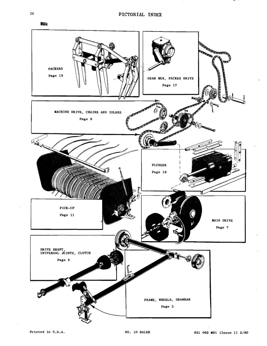 Massey Ferguson MF 10 Baler Parts Manual preview page 6