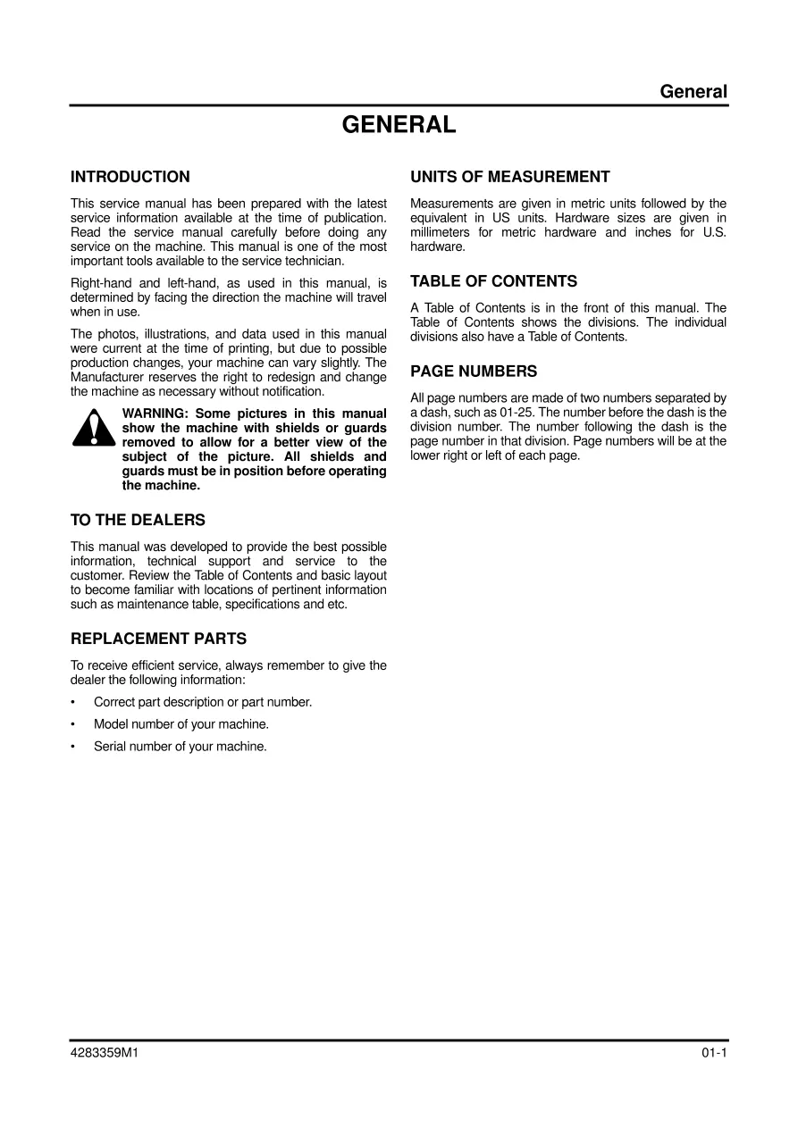 Massey Ferguson MF 1533 Tractor Service & Repair Manual preview page 4