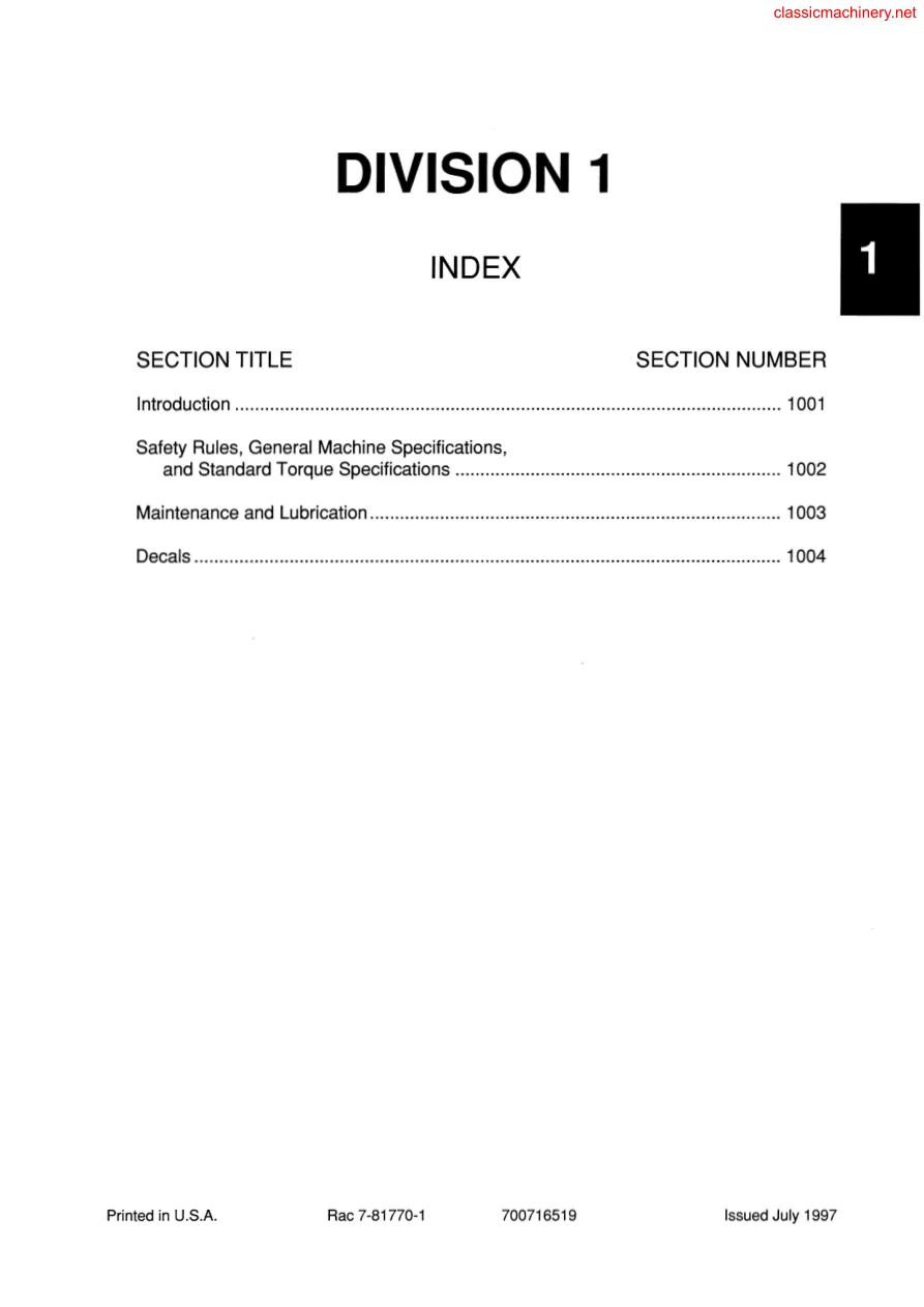 Massey Ferguson MF 185 MB Baler Service & Repair Manual preview page 4