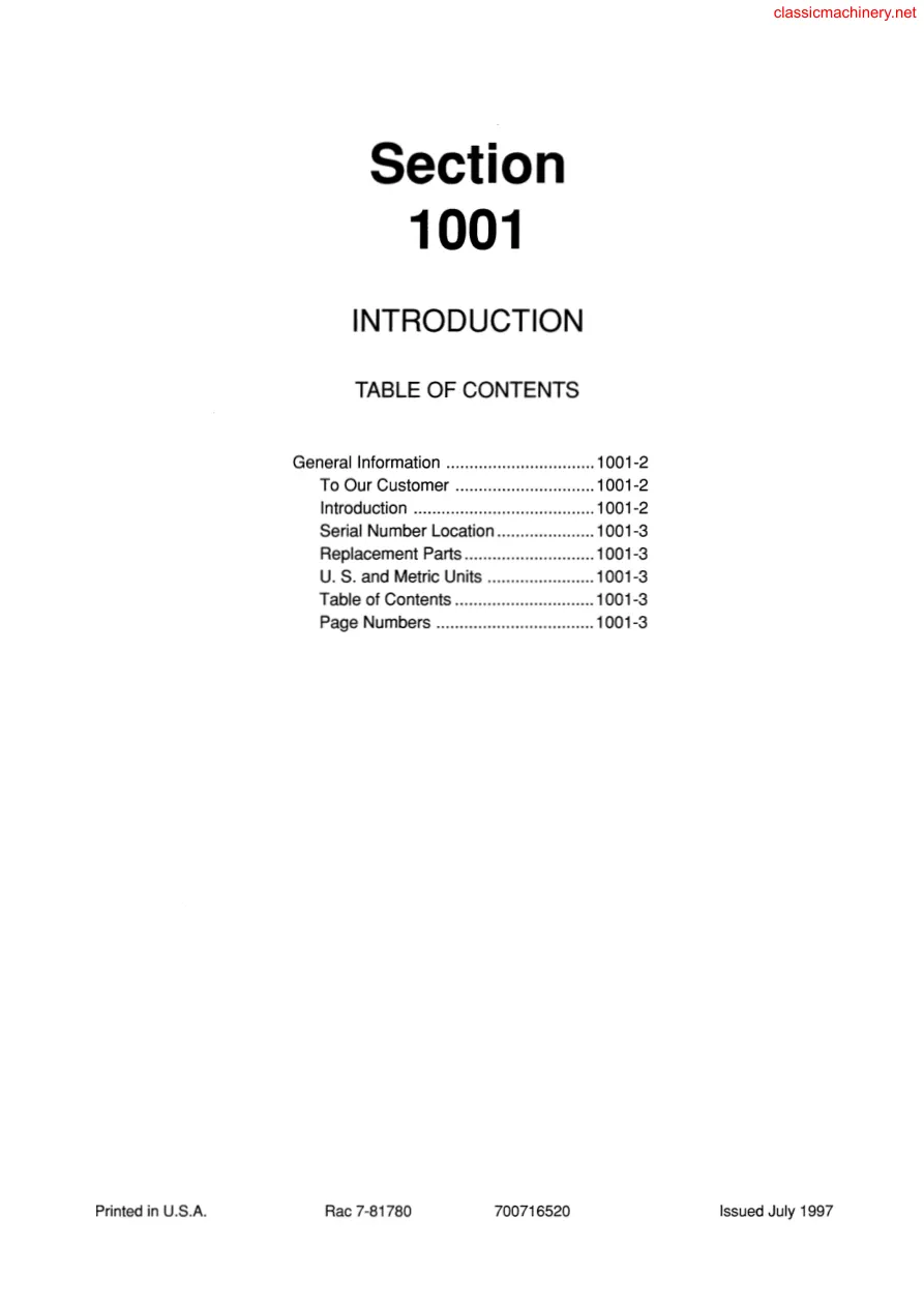 Massey Ferguson MF 185 MB Baler Service & Repair Manual preview page 5