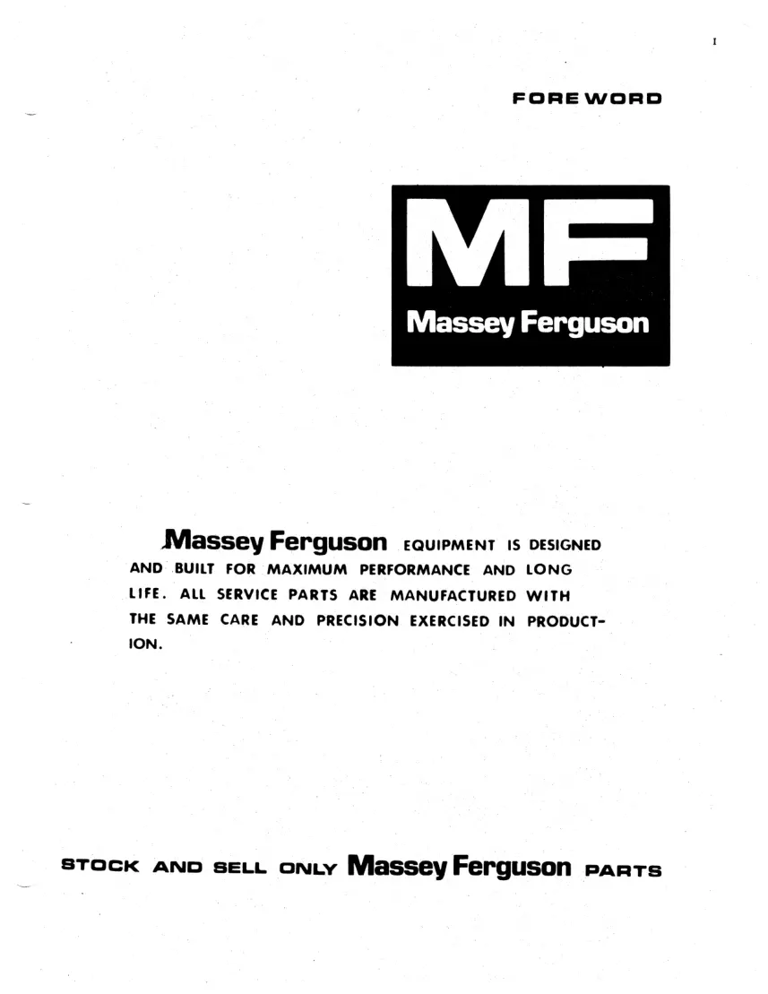 Massey Ferguson Mf-1855 Garden Tractor Parts Manual preview page 3
