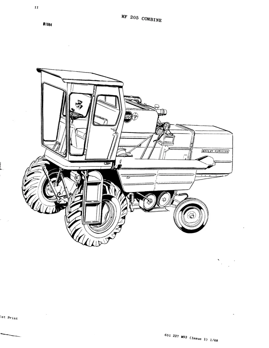 Massey Ferguson MF 205 Combine Parts Manual preview page 4