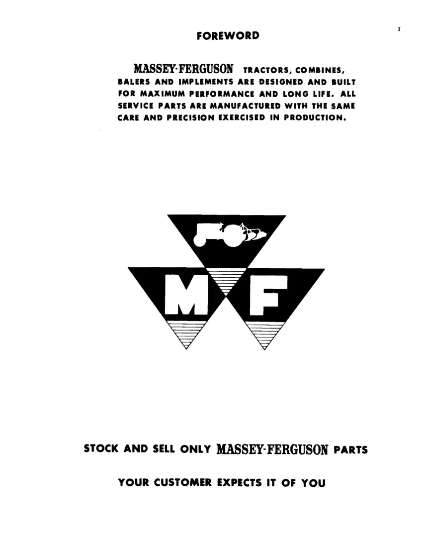 Massey Ferguson MF 254 Rotary Tiller Parts Manual preview page 3