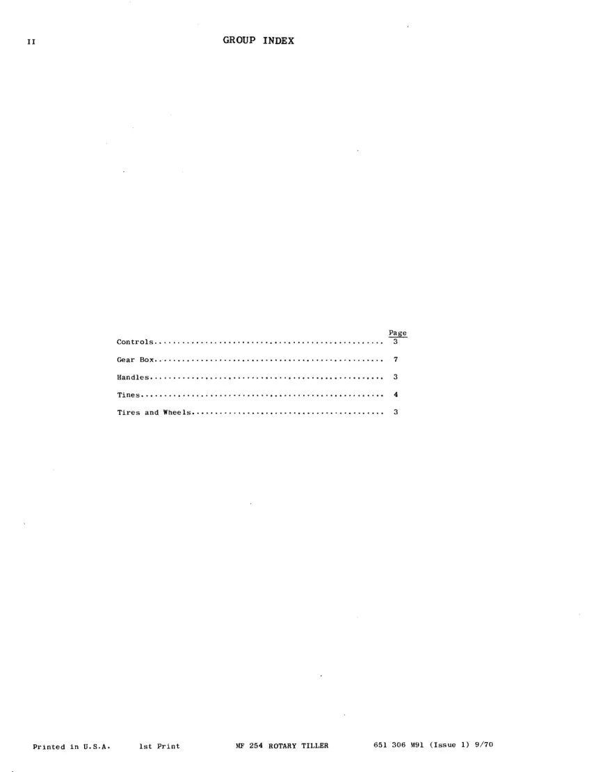 Massey Ferguson MF 254 Rotary Tiller Parts Manual preview page 4