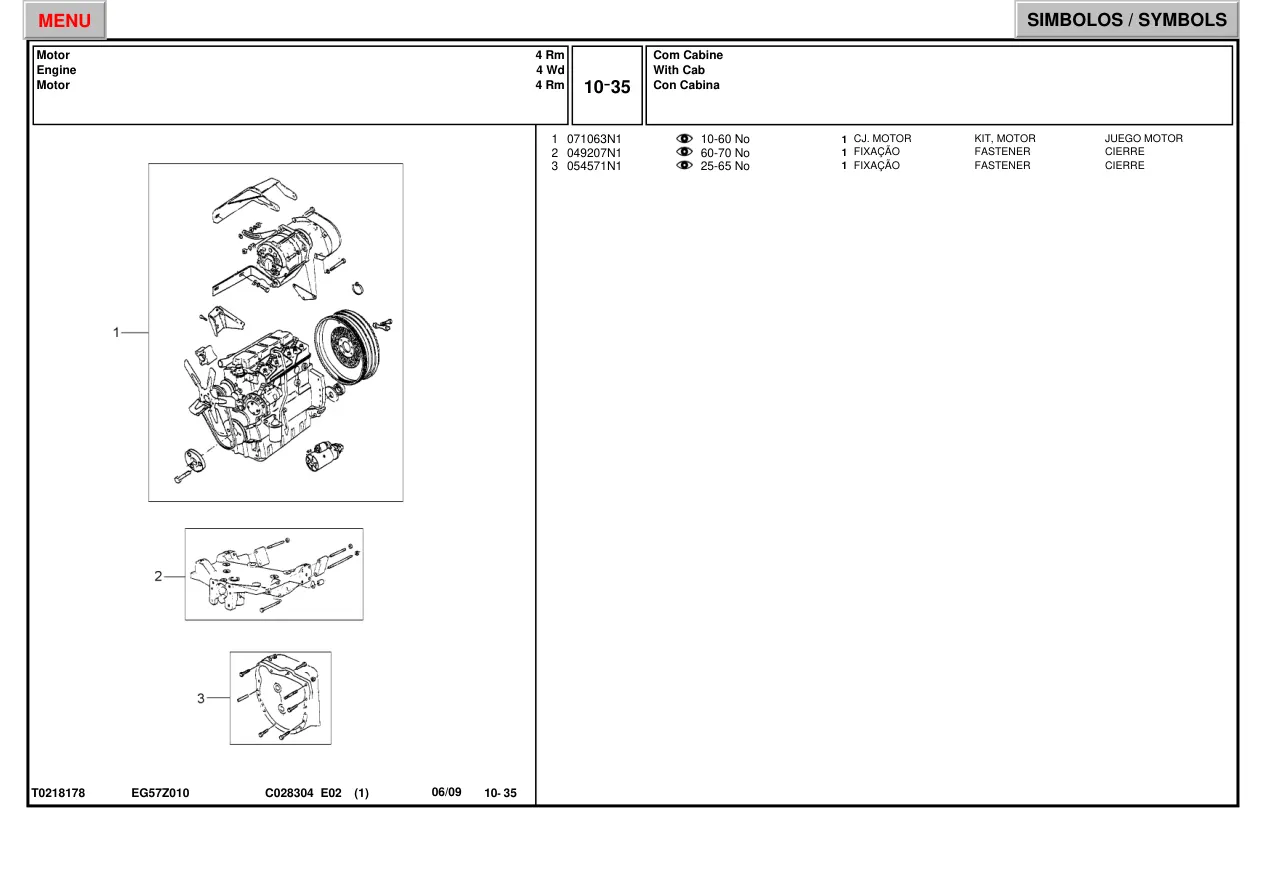 Massey Ferguson MF 283 tractor Parts Manual preview page 6