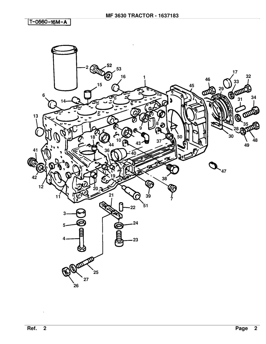 Massey Ferguson MF 3630 Tractor Parts Manual preview page 3